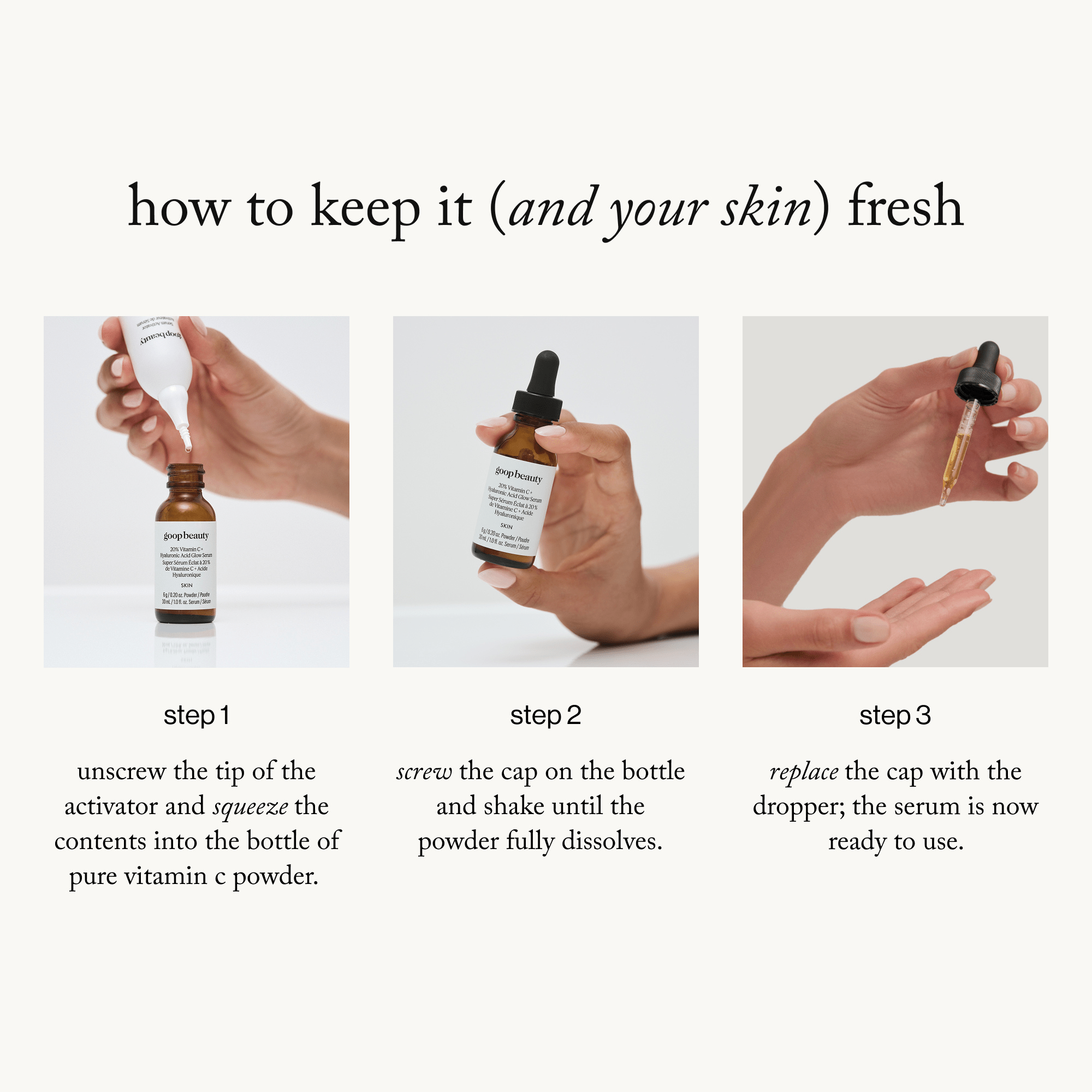 20% Vitamin C + Hyaluronic Acid Glow Serum - LACONICUM