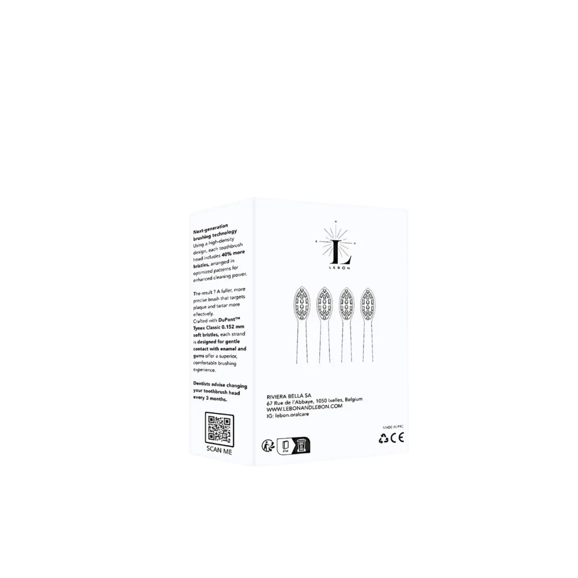 4 Replacement Brush Heads