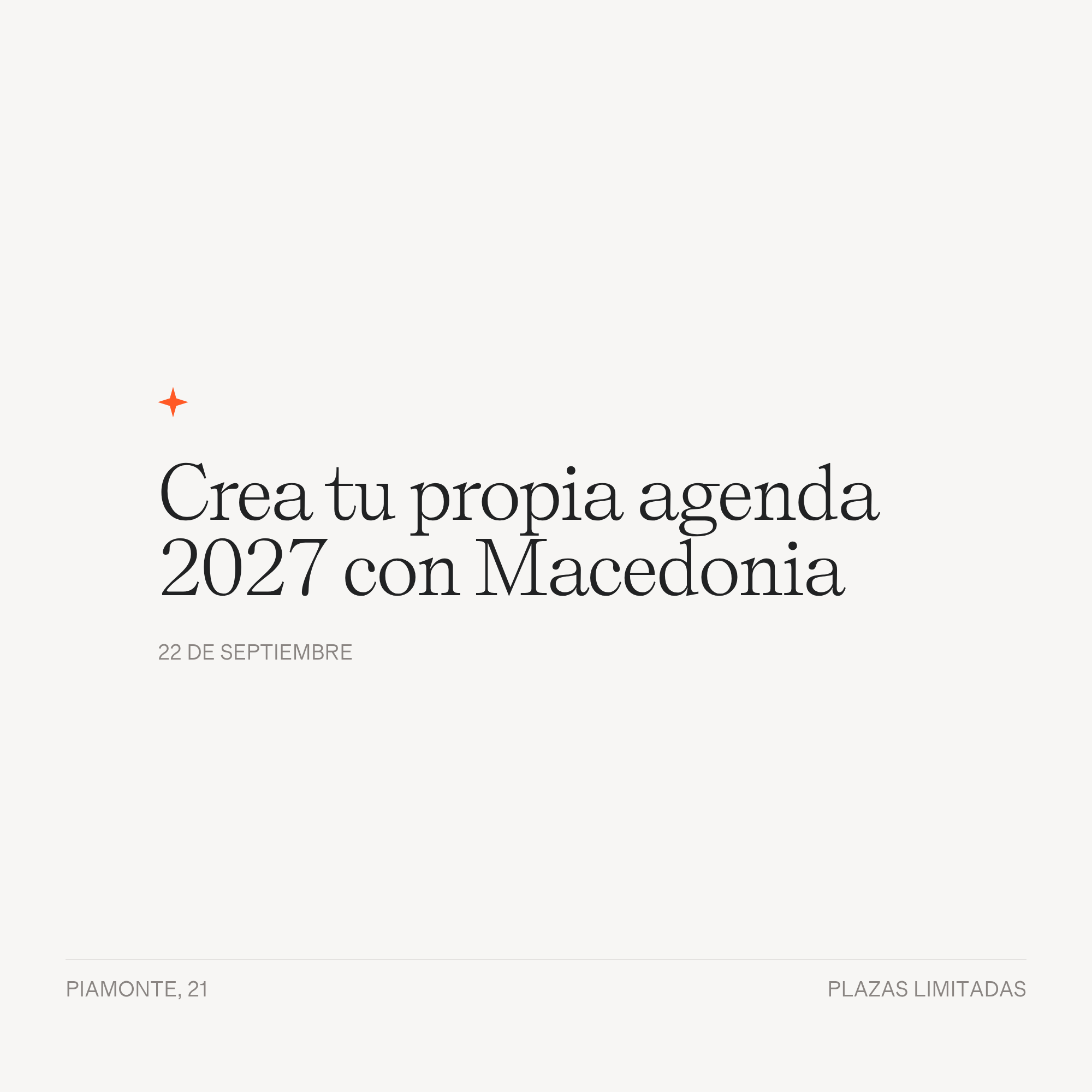 Crea tu propia agenda 2027 con Macedonia