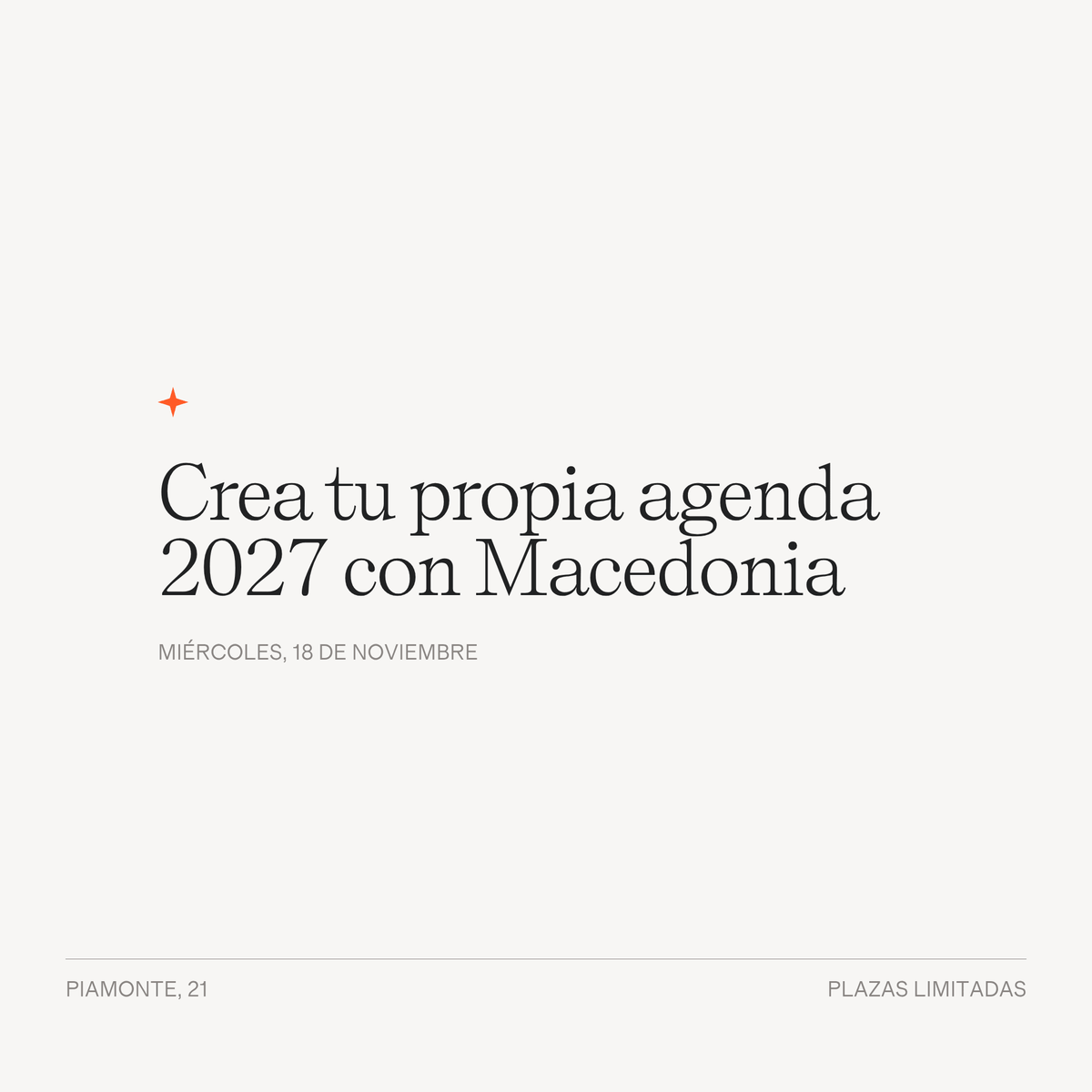 Crea tu propia agenda 2027 con Macedonia. taller - LACONICUM