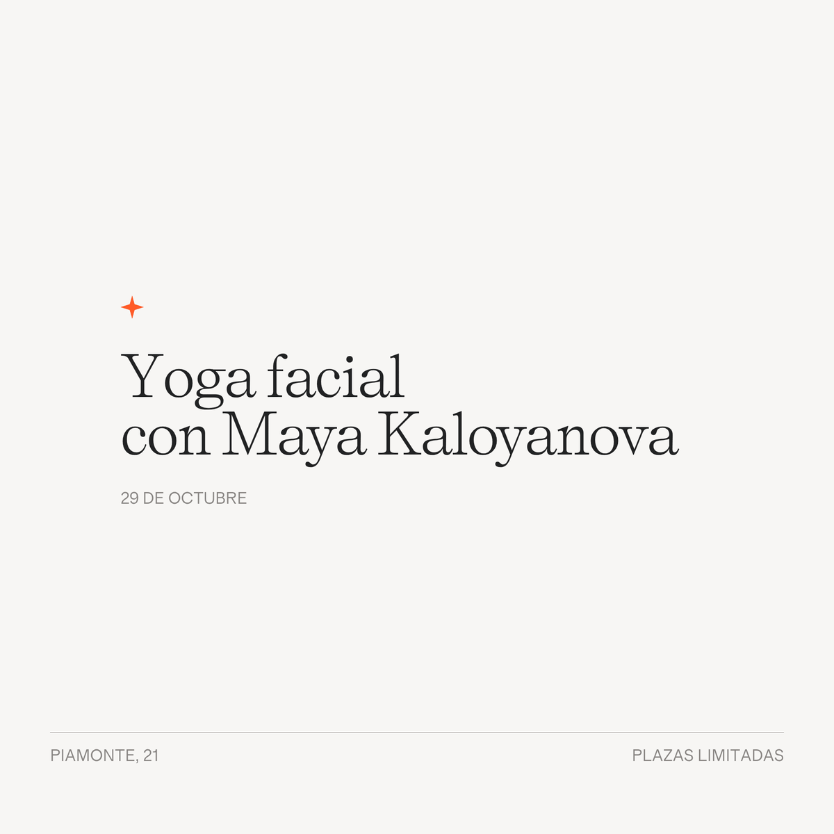 Taller de Yoga Facial - LACONICUM