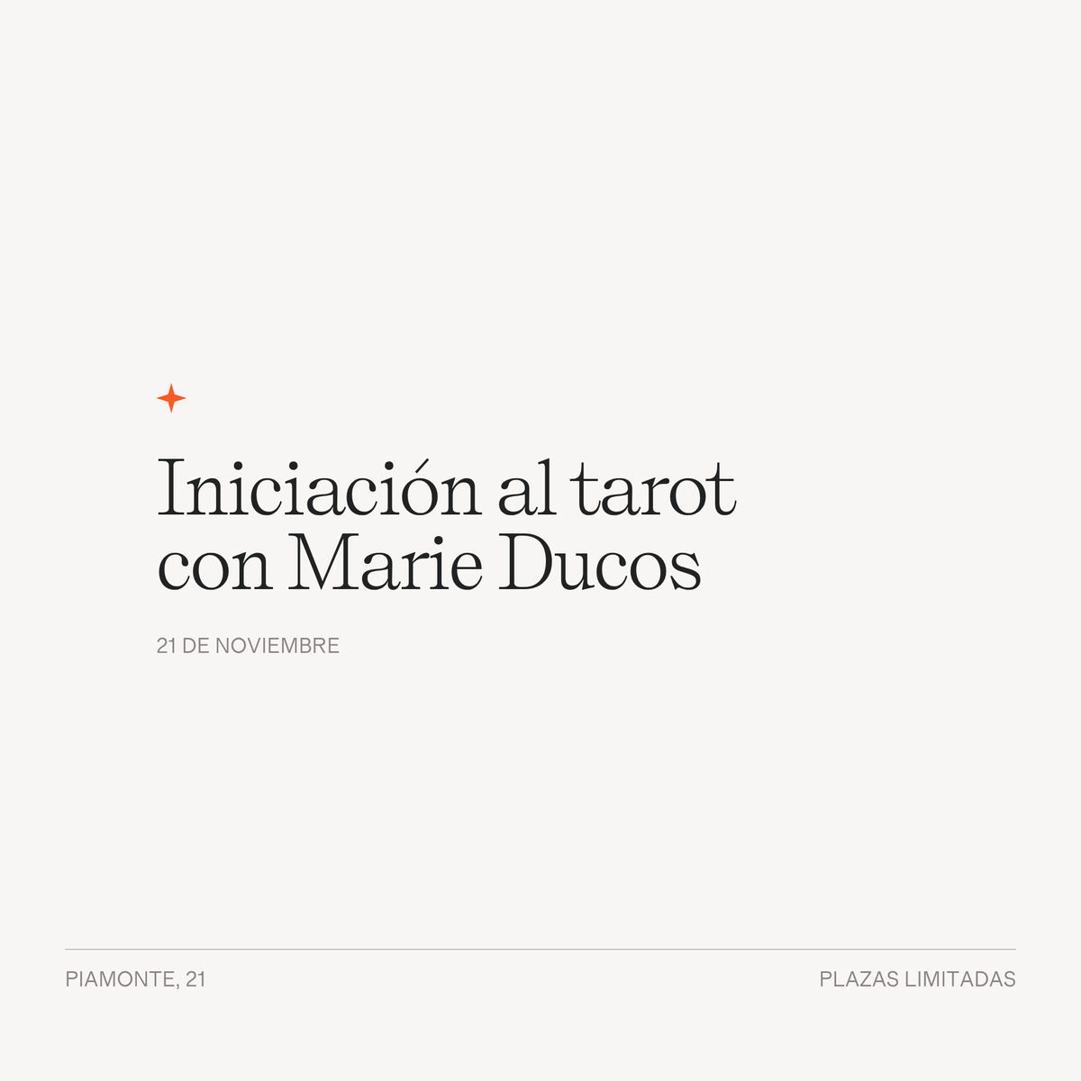 Iniciación al Tarot con Marie Ducos - LACONICUM