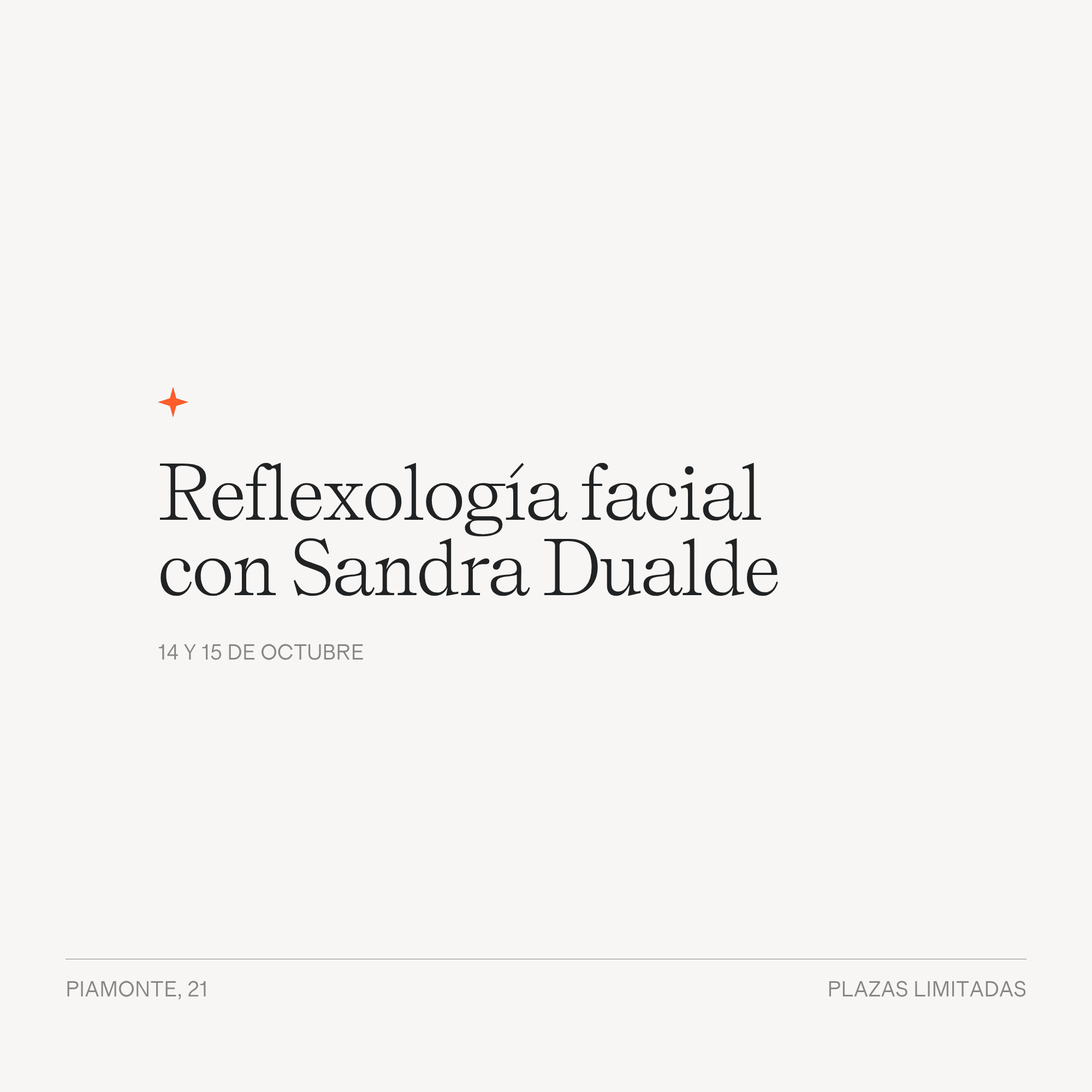 Reflexología Facial con Sandra Dualde - LACONICUM