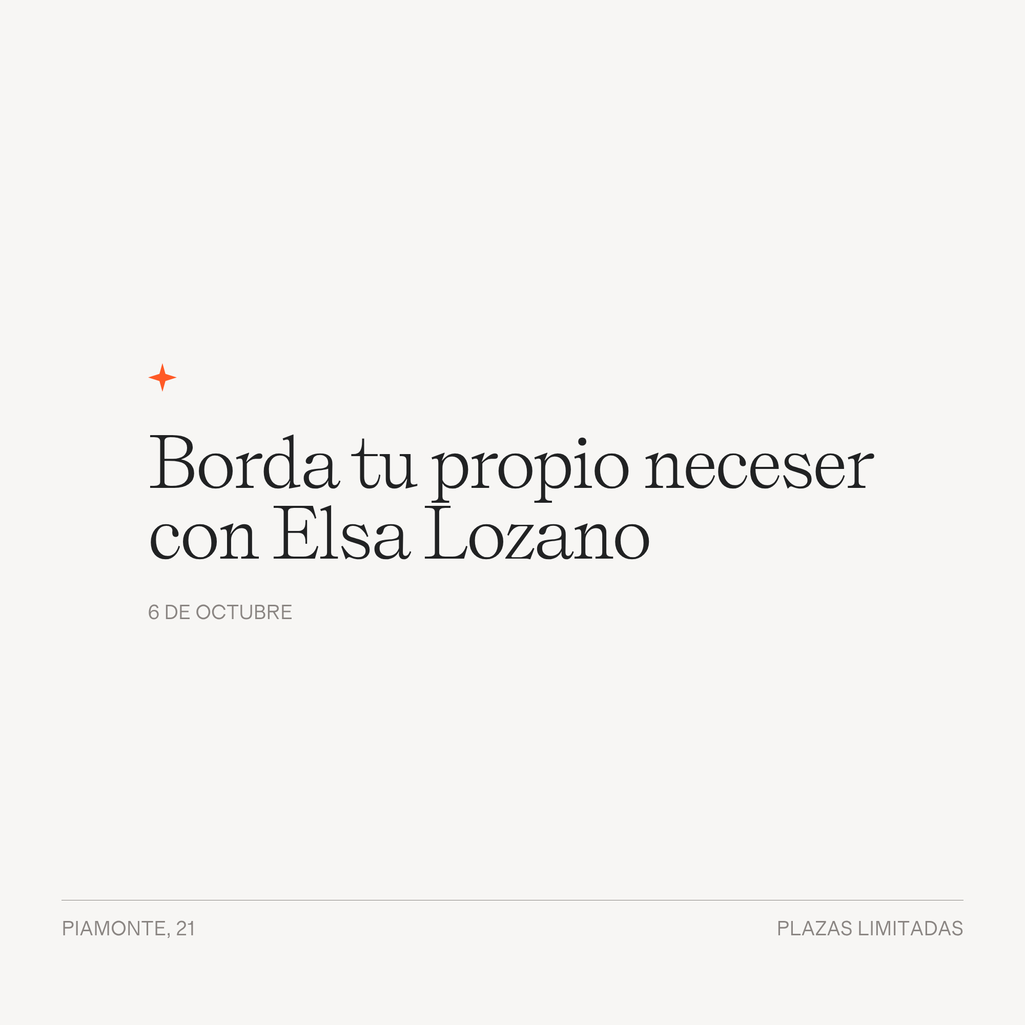 Borda tu propio neceser con Elsa Lozano
