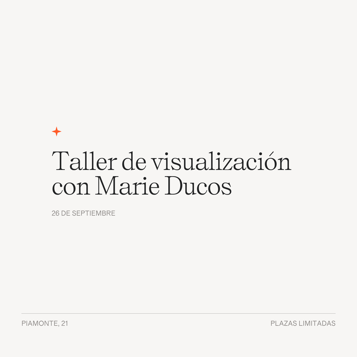 Taller de visualización con Marie Ducos - LACONICUM