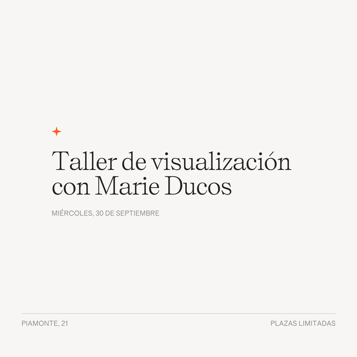 Taller de visualización con Marie Ducos - LACONICUM